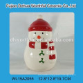 2016 Christmas santa designed colorful ceramic cookie storage jar for kitchen